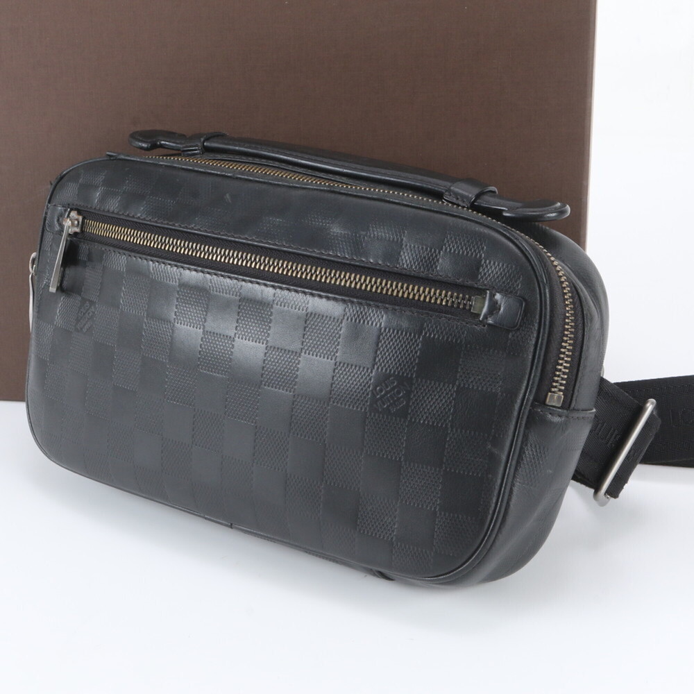 Louis Vuitton Damier Infini Ambrelle N41288 Leather 2-Way Body Bag/Waist Pouc...